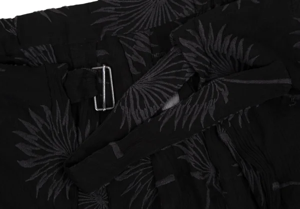 アンドゥムルメステールANN DEMEULEMEESTER ボタニカルエンブロイダリーシースルースカート 黒36 K-108050_004