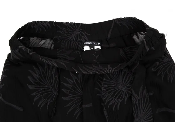 アンドゥムルメステールANN DEMEULEMEESTER ボタニカルエンブロイダリーシースルースカート 黒36 K-108050_006