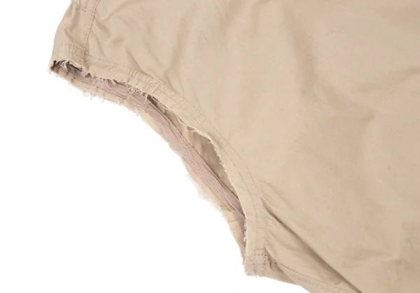 ジュンヤワタナベ コムデギャルソンJUNYA WATANABE COMME des GARCONS コードシャーリングノースリーブラウンドカラーシャツ ベージュS位 K-108055_007