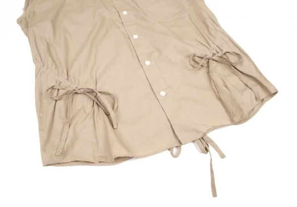 ジュンヤワタナベ コムデギャルソンJUNYA WATANABE COMME des GARCONS コードシャーリングノースリーブラウンドカラーシャツ ベージュS位 K-108055_008