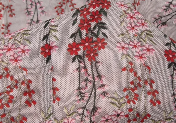 ジュンヤワタナベ コムデギャルソンJUNYA WATANABE COMME des GARCONS フラワーエンブロイダリーチュール転写プリントノースリーブワンピース マルチS K-108056_010