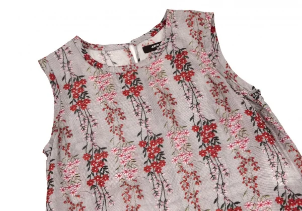 ジュンヤワタナベ コムデギャルソンJUNYA WATANABE COMME des GARCONS フラワーエンブロイダリーチュール転写プリントノースリーブワンピース マルチS K-108056_003