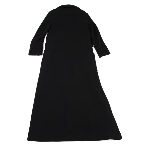 ヨウジヤマモト ファムYohji Yamamoto FEMME ストールカラーデザインロングコート 黒1 K-108064_014