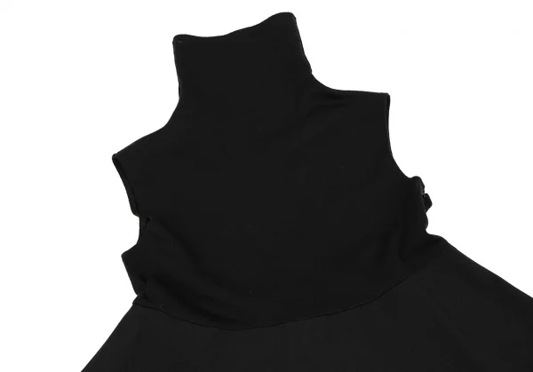 Yohji Yamamoto FEMME High Neck Knit Switching Gabardine Tunic K-108072_003