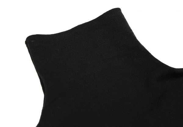 Yohji Yamamoto FEMME High Neck Knit Switching Gabardine Tunic K-108072_004