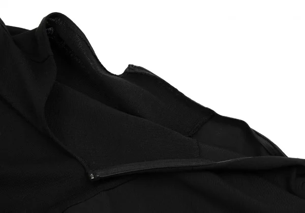 Yohji Yamamoto FEMME High Neck Knit Switching Gabardine Tunic K-108072_006