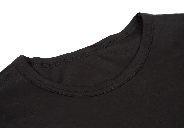 ヨウジヤマモト ファムYohji Yamamoto FEMME ダーツ切替デザインTシャツ 黒2 K-108083_003