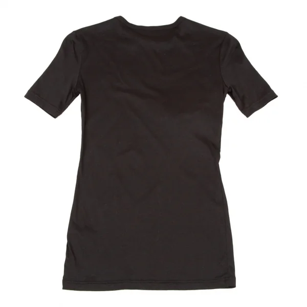 ヨウジヤマモト ファムYohji Yamamoto FEMME ダーツ切替デザインTシャツ 黒2 K-108083_008