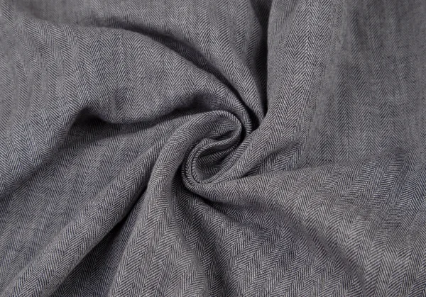 ヨウジヤマモト ファムYohji Yamamoto FEMME コットンリネンヘリングボーンアシンメトリーサルエルパンツ グレー1 K-108088_010