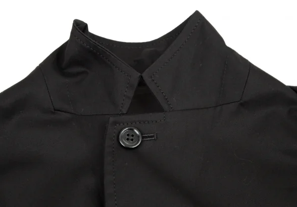 レギュレーション ヨウジヤマモトREGULATION Yohji Yamamoto コットンギャザースリーブオーバーサイズコート 黒2 K-108092_007