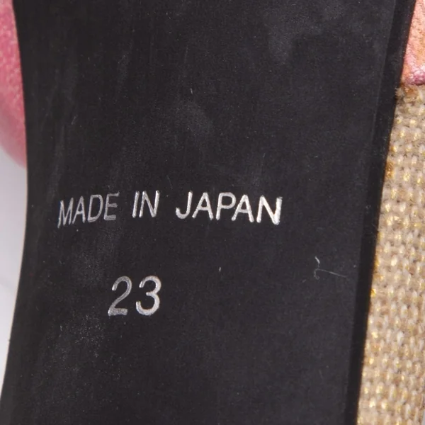 ANNA SUI Bow Design Leather Heel Pumps K-108102_012