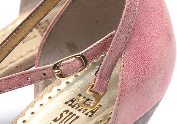 ANNA SUI Bow Design Leather Heel Pumps K-108102_008