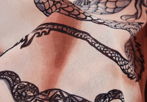 ジャンポールゴルチエ マイユJean Paul GAULTIER MAILLE タトゥープリントパワーネットカットソー 茶クリーム他S K-108104_017