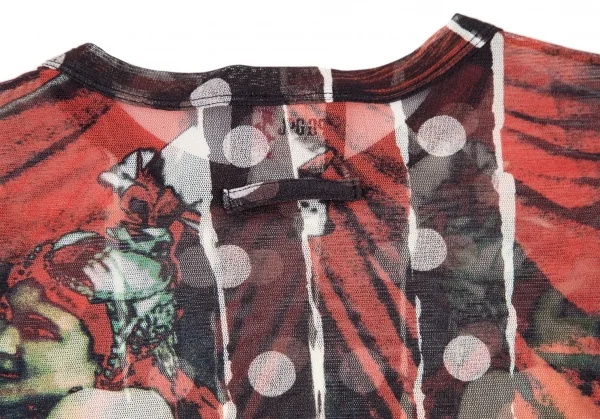 ジャンポールゴルチエJean Paul GAULTIER PARIS ドットグラフィックプリントパワーネットカットソー マルチ40 K-108107_015