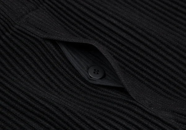 オムプリッセ イッセイ ミヤケHOMME PLISSE ISSEY MIYAKE KERSEY PLEATS テーパードパンツ 黒1 K-108114_005