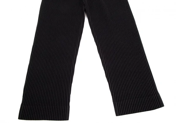 オムプリッセ イッセイ ミヤケHOMME PLISSE ISSEY MIYAKE KERSEY PLEATS テーパードパンツ 黒1 K-108114_006
