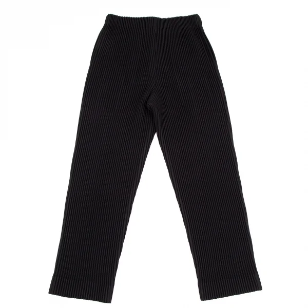オムプリッセ イッセイ ミヤケHOMME PLISSE ISSEY MIYAKE KERSEY PLEATS テーパードパンツ 黒1 K-108114_008