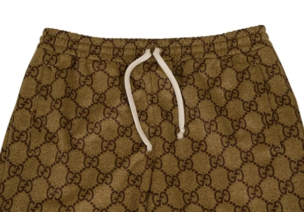 グッチGUCCI GGテクニカルジャージージョギングパンツ 茶L K-108138_002