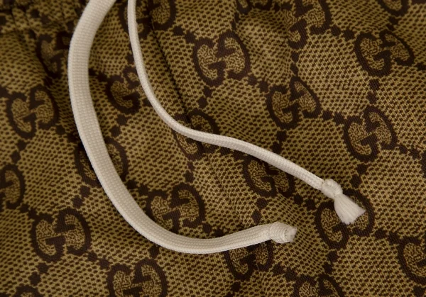グッチGUCCI GGテクニカルジャージージョギングパンツ 茶L K-108138_003