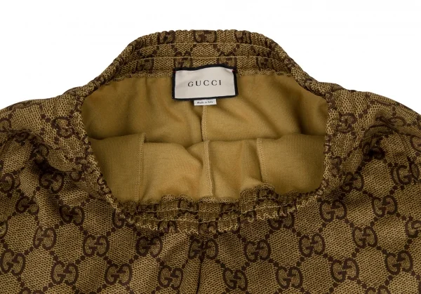 グッチGUCCI GGテクニカルジャージージョギングパンツ 茶L K-108138_004