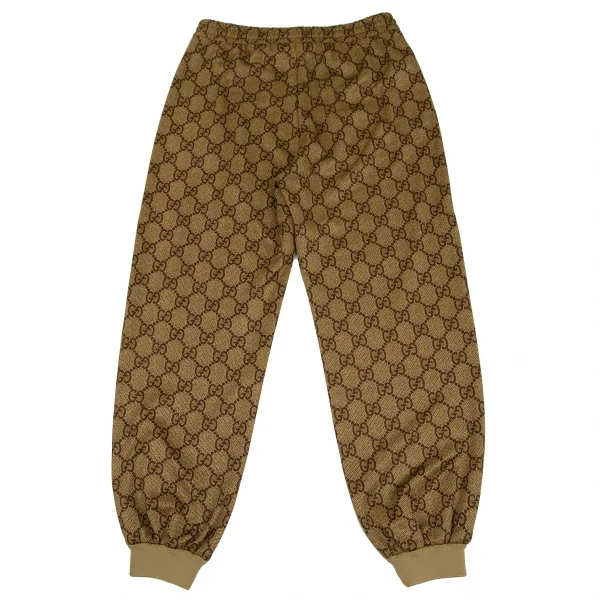 グッチGUCCI GGテクニカルジャージージョギングパンツ 茶L K-108138_009