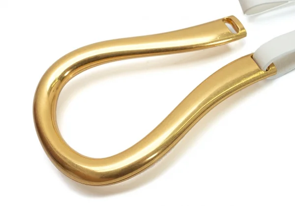 ボッテガヴェネタ BOTTEGA VENETA ダブルストラップレザーベルト 白L K-108141_010