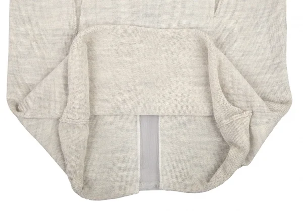 新品!コムデギャルソンCOMME des GARCONS メッシュ切替ノースリーブニットトップス ライトグレーS K-108157_007