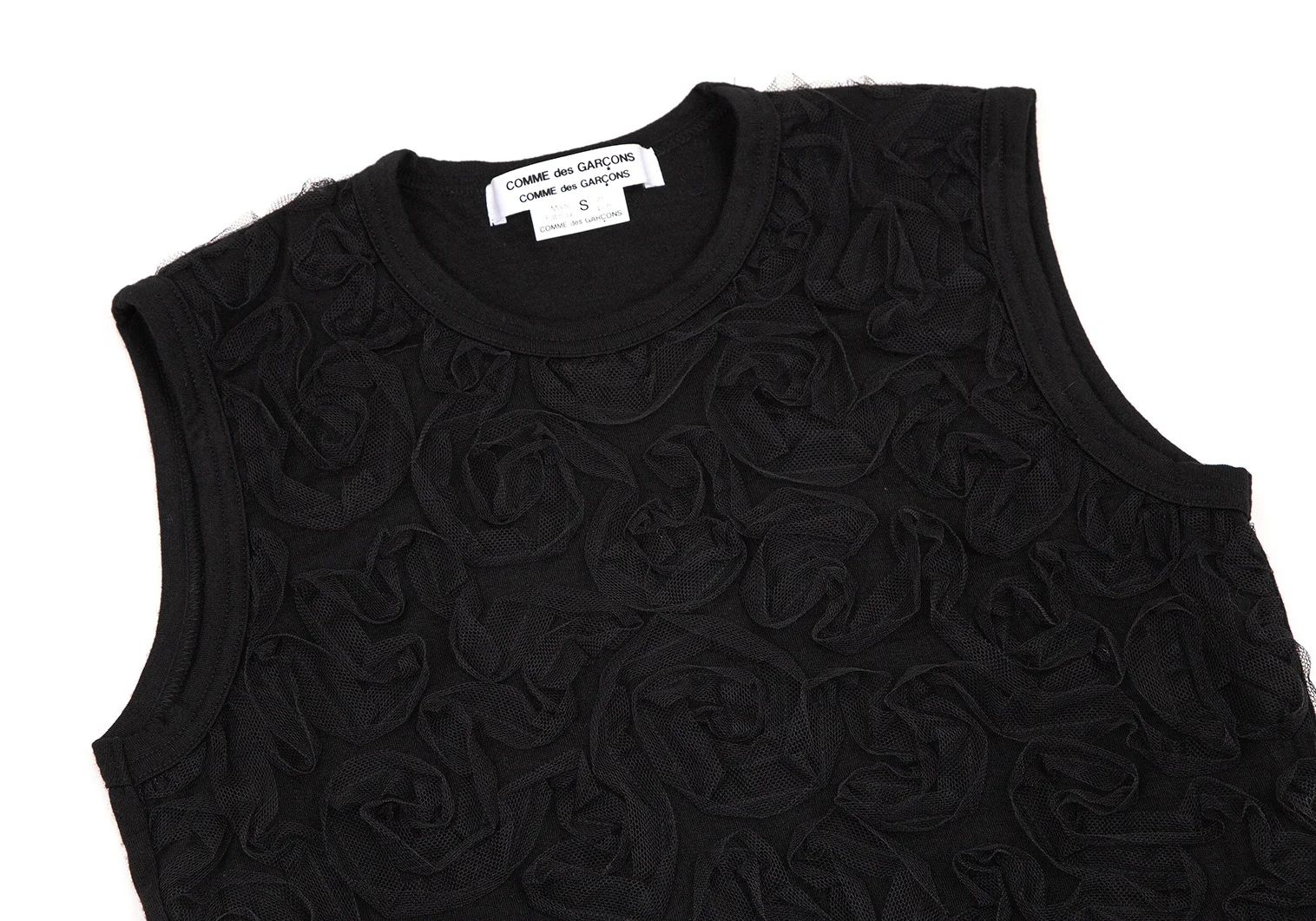 注目 コムコム コムデギャルソンCOMME des GARCONS メッシュテープ トップス