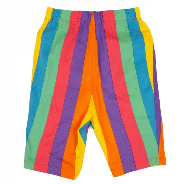 ケンゾージーンズKENZO jeans コットンカラフルストライプショートパンツ マルチF K-108278_006