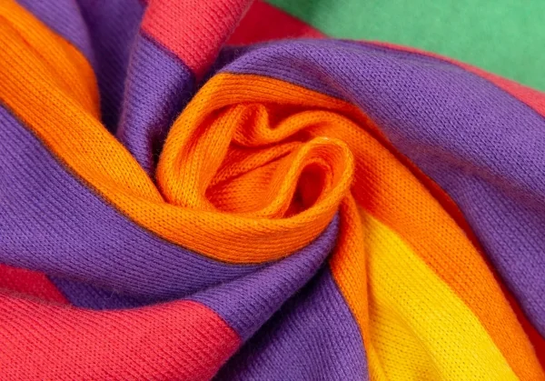 ケンゾージーンズKENZO jeans コットンカラフルストライプショートパンツ マルチF K-108278_007