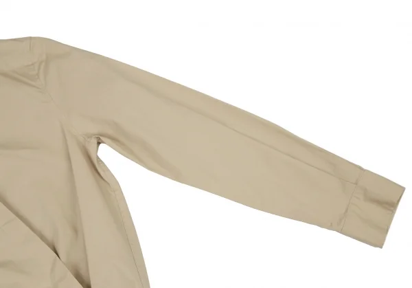 ダナキャランDKNY ショーツドッキングボタンレス比翼シャツ ベージュ2 K-108281_004