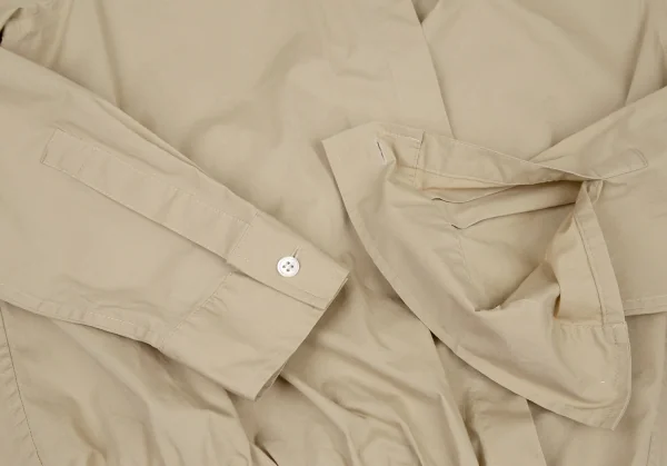 ダナキャランDKNY ショーツドッキングボタンレス比翼シャツ ベージュ2 K-108281_005