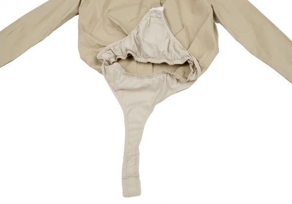 ダナキャランDKNY ショーツドッキングボタンレス比翼シャツ ベージュ2 K-108281_008