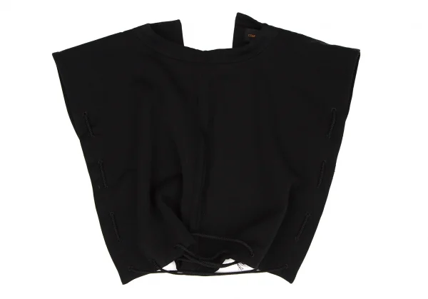 コムデギャルソンCOMME des GARCONS バックレースアップデザインベスト 黒F K-108287_002