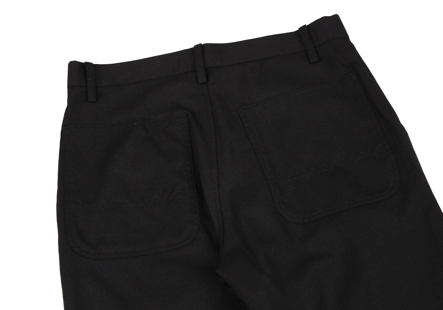 ブラックコムデギャルソン ウールギャバ裾ダブルクロップドパンツ ブラックコムデギャルソンBLACK COMME des GARCONS ウールギャバ