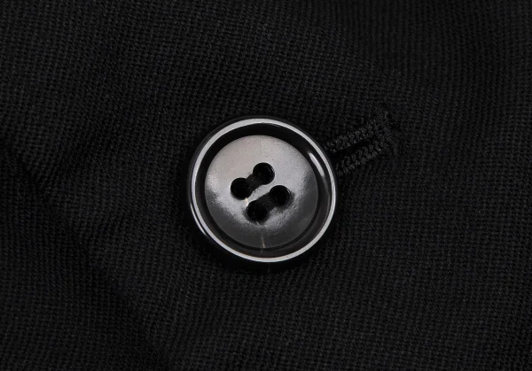 ブラックコムデギャルソンBLACK COMME des GARCONSウールギャバ製品洗い加工モーニングジャケット 黒M K-108320_006