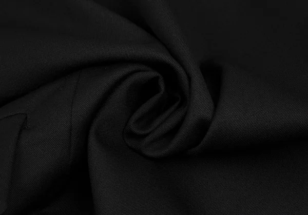 ブラックコムデギャルソンBLACK COMME des GARCONS ウールギャバランダムボタンジャケット 黒XS K-108321_017