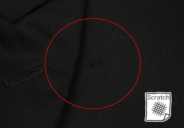 ブラックコムデギャルソンBLACK COMME des GARCONS ウールギャバランダムボタンジャケット 黒XS K-108321_005