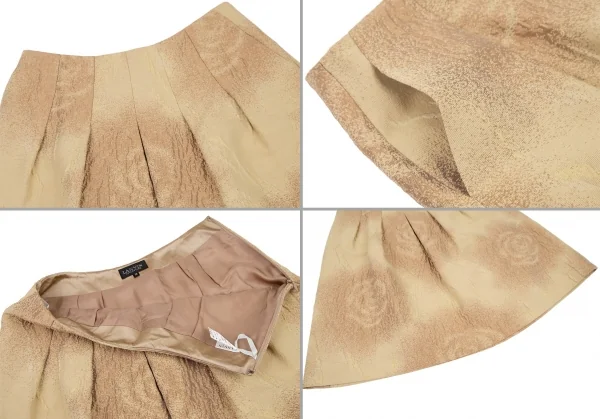 ランバンコレクションLANVIN collection ウール混ローズジャガードセットアップ ベージュ茶38 K-108342_016