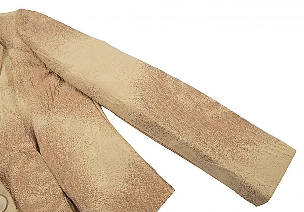 ランバンコレクションLANVIN collection ウール混ローズジャガードセットアップ ベージュ茶38 K-108342_006