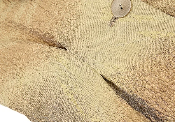 ランバンコレクションLANVIN collection ウール混ローズジャガードセットアップ ベージュ茶38 K-108342_009