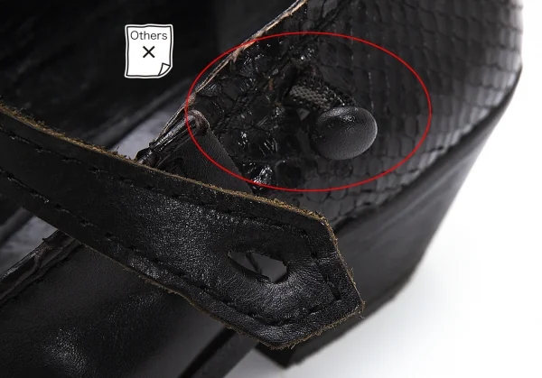 ジュンヤワタナベマンピンク コムデギャルソンJUNYA WATANABE MAN PINK COMME des GARCONS スタッズトゥストラップレザーシューズ 黒M(25位) K-108357_012