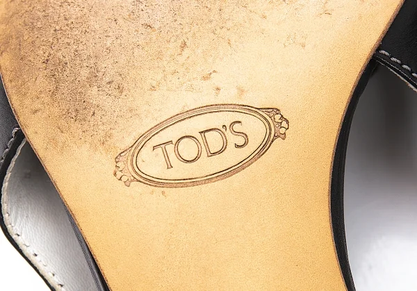 トッズTOD'S ベルトデザインレザーパンプス 黒37(24位) K-108359_006