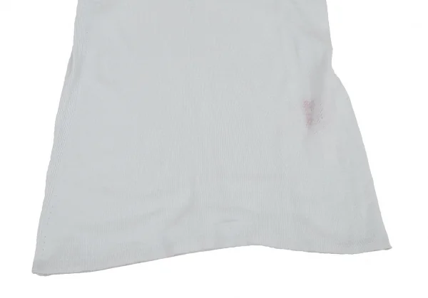 イッセイミヤケ ハートISSEY MIYAKE HaaT コットンサイドリブUネック五部袖Tシャツ 水色2 K-108368_007