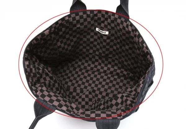 イッセイミヤケハートタマシャ小ISSEY MIYAKEHaaTTaMaSHa ドット刺繍ハンドバッグ 紺 K-108399_015