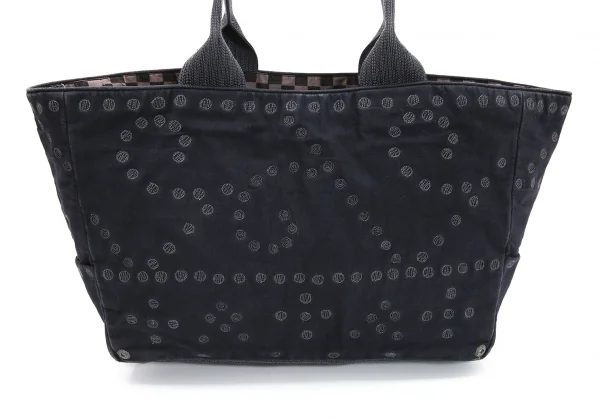 イッセイミヤケハートタマシャ小ISSEY MIYAKEHaaTTaMaSHa ドット刺繍ハンドバッグ 紺 K-108399_002