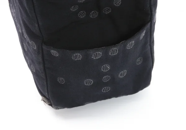 イッセイミヤケハートタマシャ小ISSEY MIYAKEHaaTTaMaSHa ドット刺繍ハンドバッグ 紺 K-108399_005