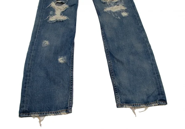 ジュンヤワタナベ コムデギャルソン デニムJUNYA WATANABE COMME des GARCONS denim ハードクラッシュデニムパンツ インディゴL K-108401_010