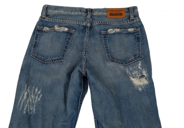 ジュンヤワタナベ コムデギャルソン デニムJUNYA WATANABE COMME des GARCONS denim ハードクラッシュデニムパンツ インディゴL K-108401_014