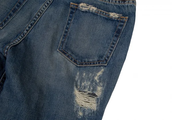 ジュンヤワタナベ コムデギャルソン デニムJUNYA WATANABE COMME des GARCONS denim ハードクラッシュデニムパンツ インディゴL K-108401_015